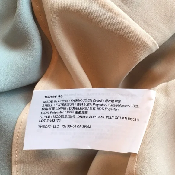 NWT Theory Cami in Silver Mint - Picture 7 of 7